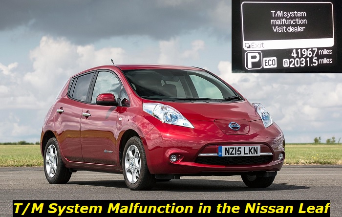 t-m system malfunction nissan leaf